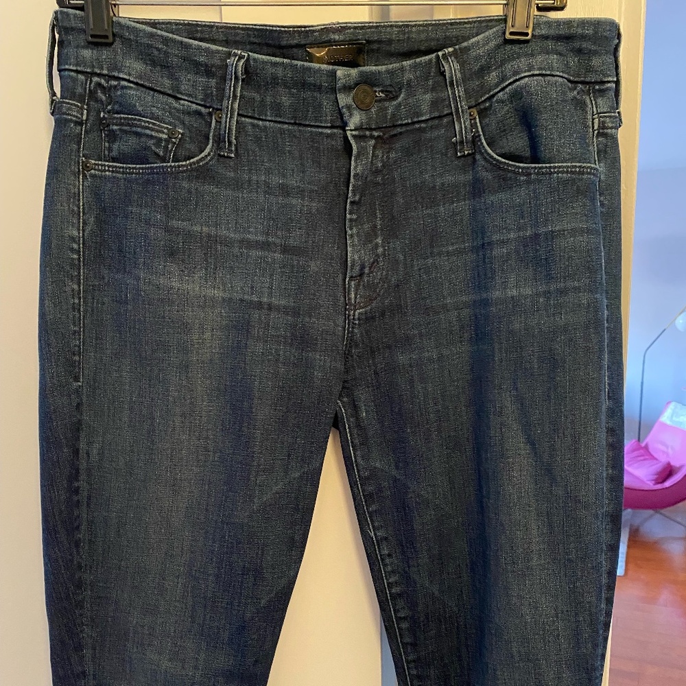 Mother Looker Ankle Fray Jeans size 29 -blue twilight magic wash
